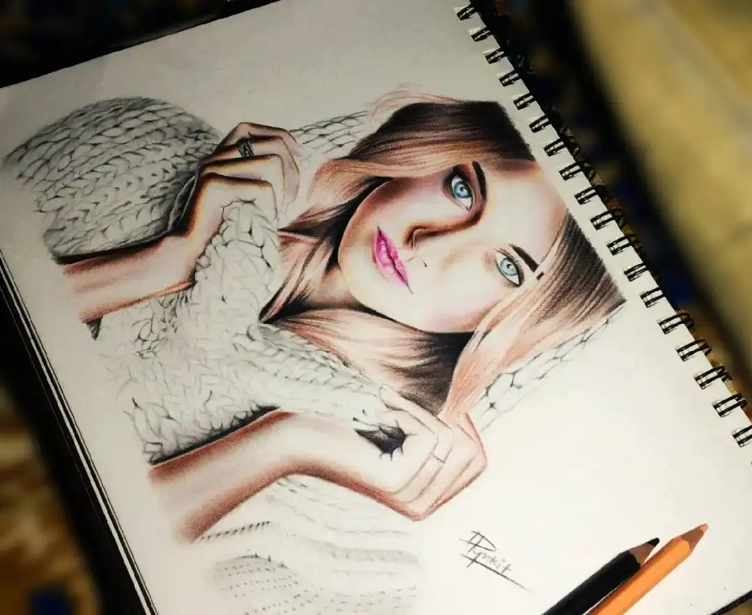 Weekend surprises with live sketching - A3 size (with frame)